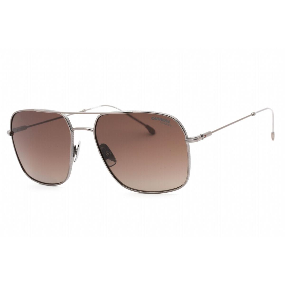 Carrera 247/S 06LB LA Sunglasses Ruthenium Frame Brown Polarised Lenses 58mm