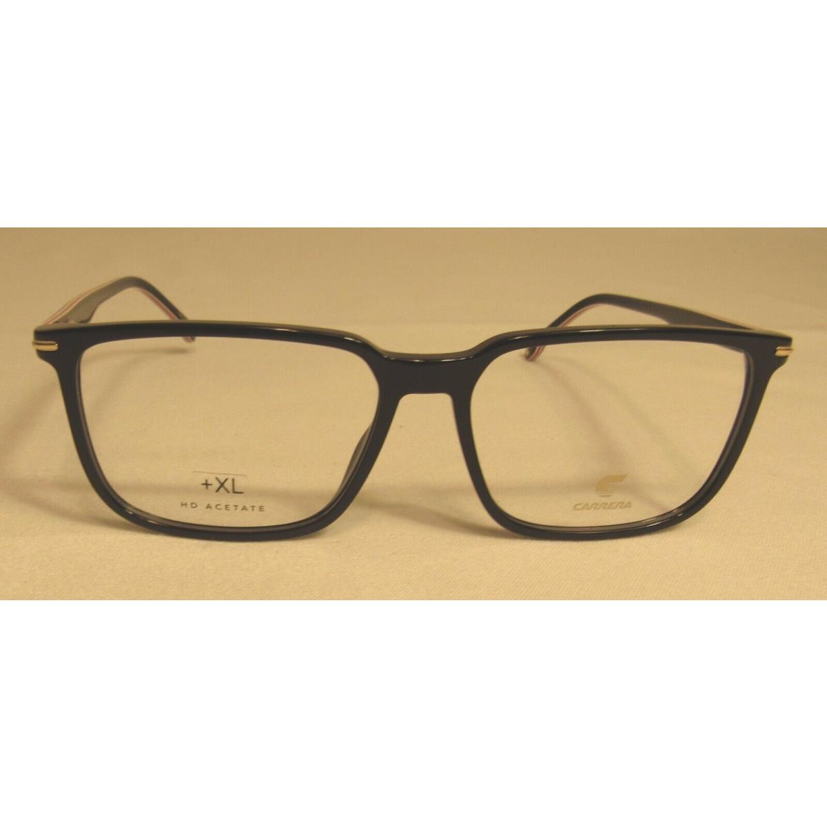 Carrera 326 0807 Black Mens Eyeglasses 55 15 145 with Hard Case Lens Cloth