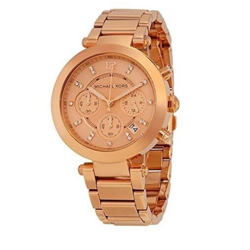 Michael Kors Rose Gold Stainless Steel Chronograph Midsize WATCH-MK5277