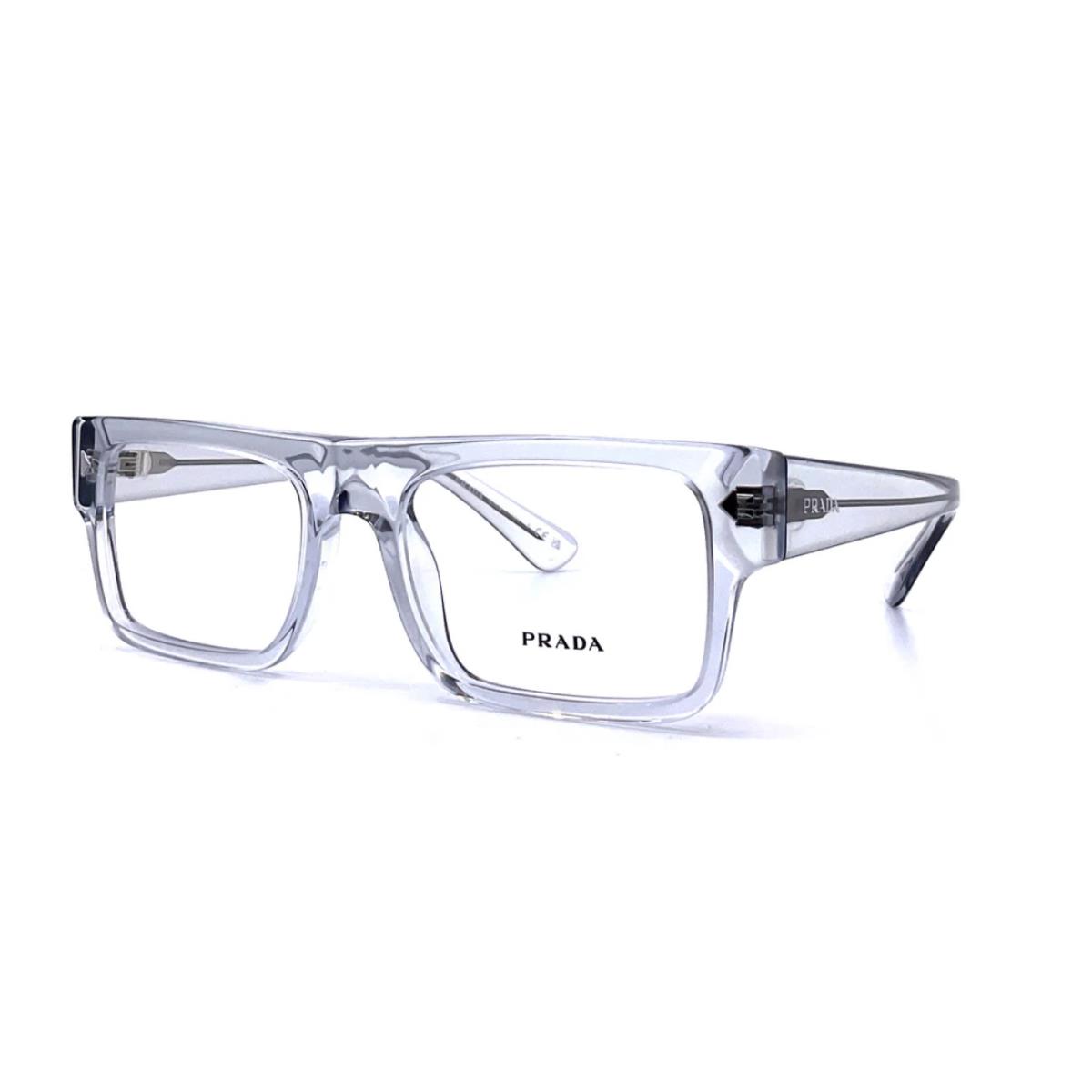 Prada Eyeglasses Vpr A01 17P-1O1 57-19 150 Crystal Grey Transparent Frames