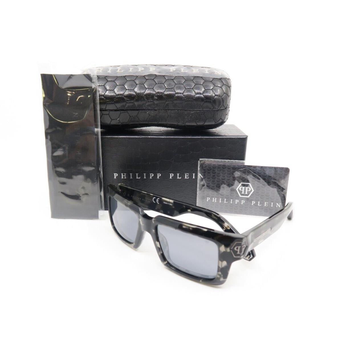 Philipp Plein Plein Dark Shapes SPP044 Col. 0809X Black Spotted Sunglasses