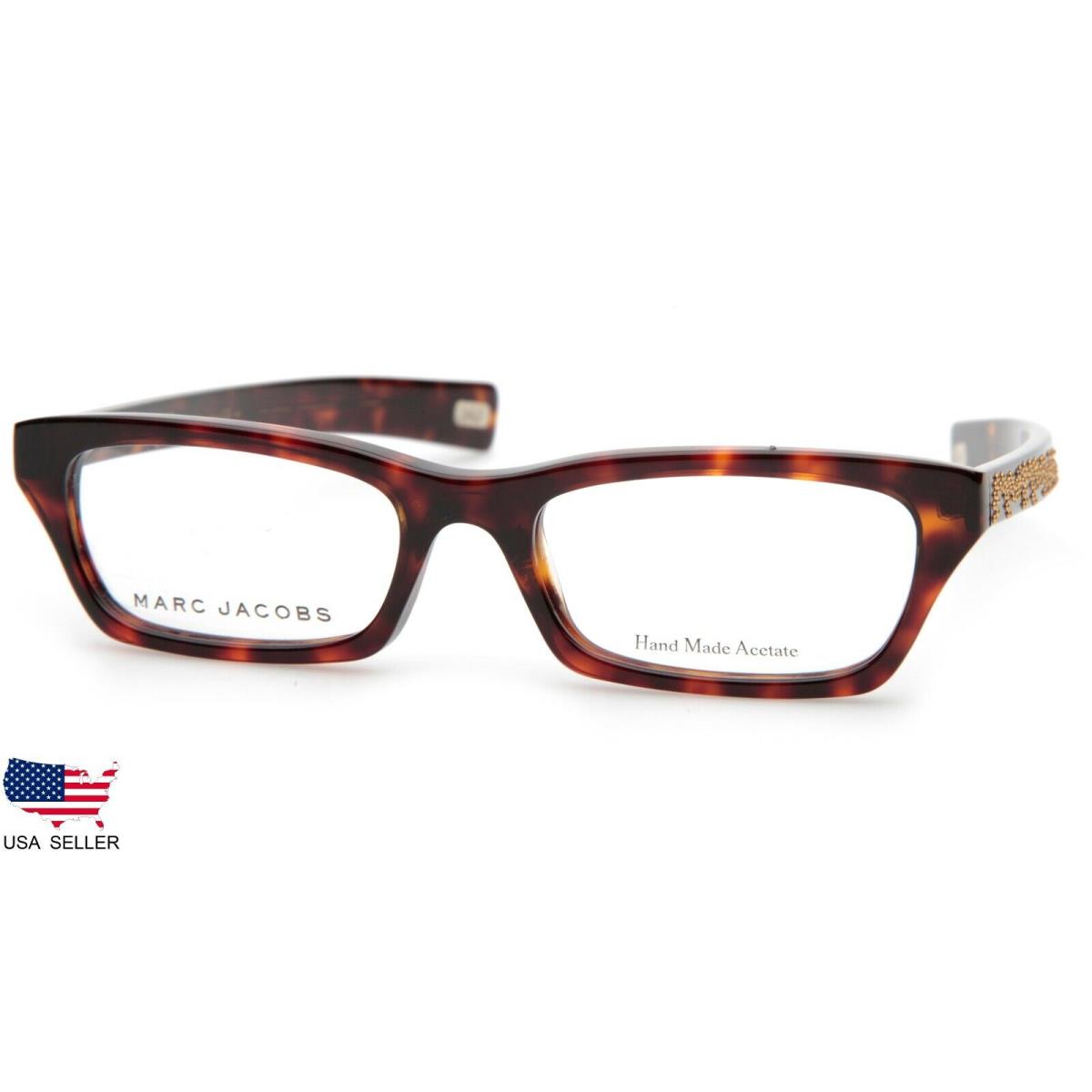 Marc Jacobs MJ 371 086 Havana Eyeglasses Glasses Frame 50-17-140mm Italy