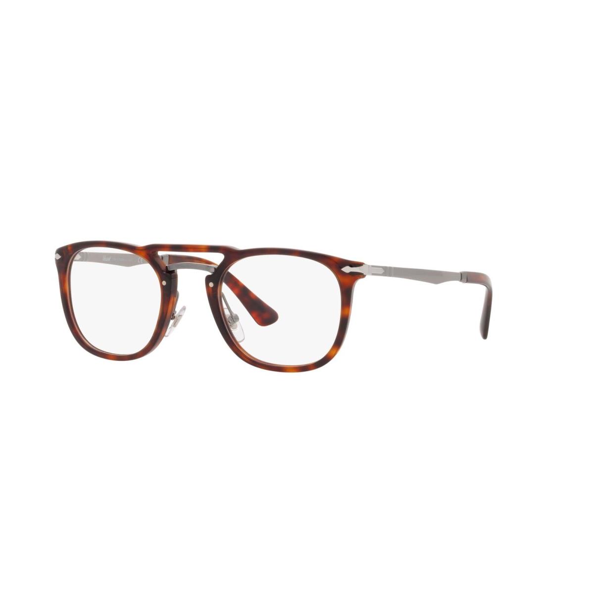 Persol PO3265V 24 Havana Demo Lens Rectangle 50 mm Men`s Eyeglasses