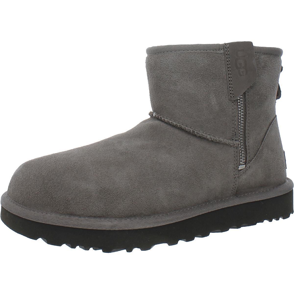 Ugg Australia Womens Mini Bailey Gray Ankle Boots Shoes 8 Medium B M Bhfo 1342 - Smoke Plume