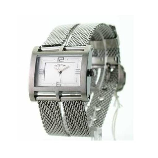 Kenneth Cole Reaction Steel Mesh Band Women`s Watch RK4086 - Dial: Silver, Band: Silver