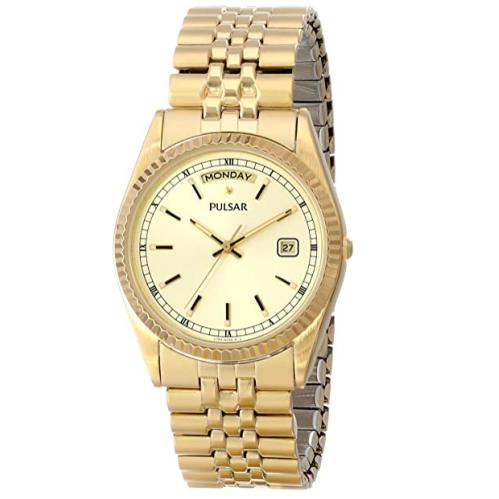 Pulsar Men`s Gold Color Watch PVM004