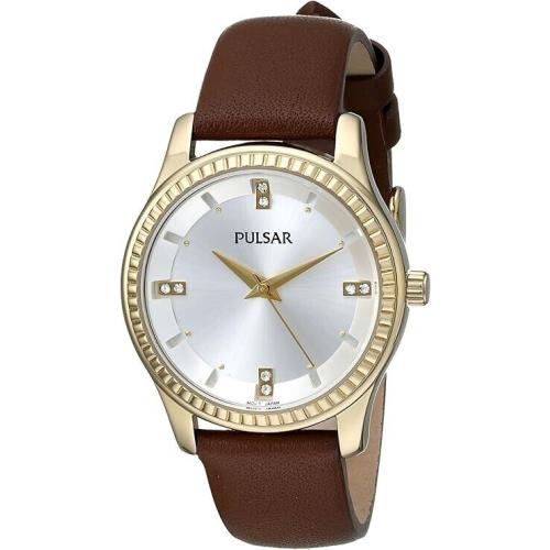 Pulsar Women`s PH8098 Easy Style Collection Analog Display Japanese Quartz Brown