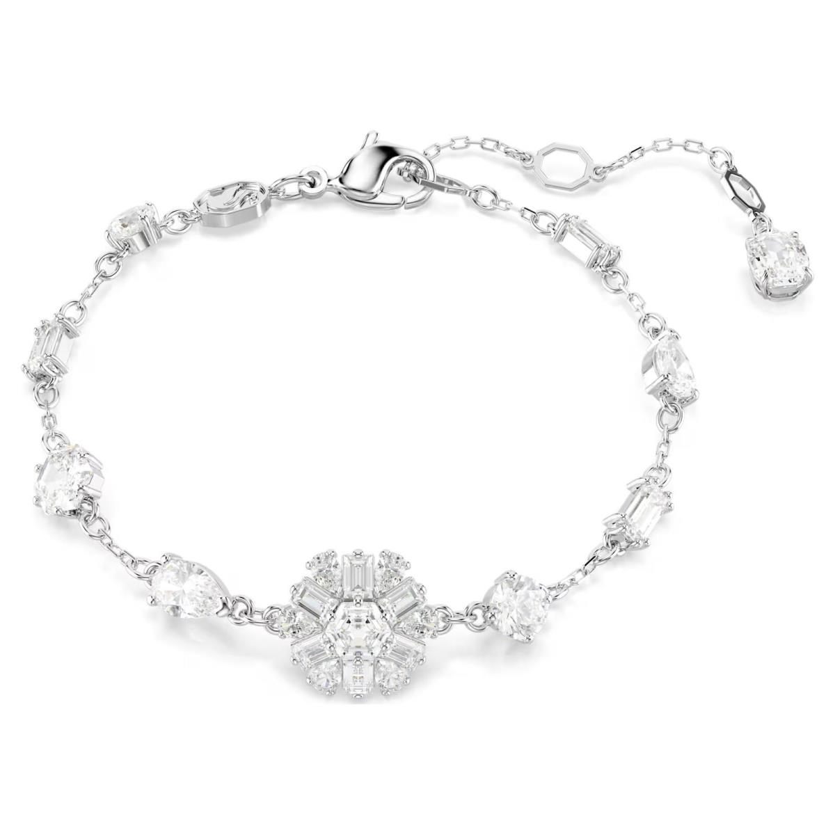 Swarovski Idyllia Bracelet Mixed Cuts Snowflake White Rhodium Plated 5691485