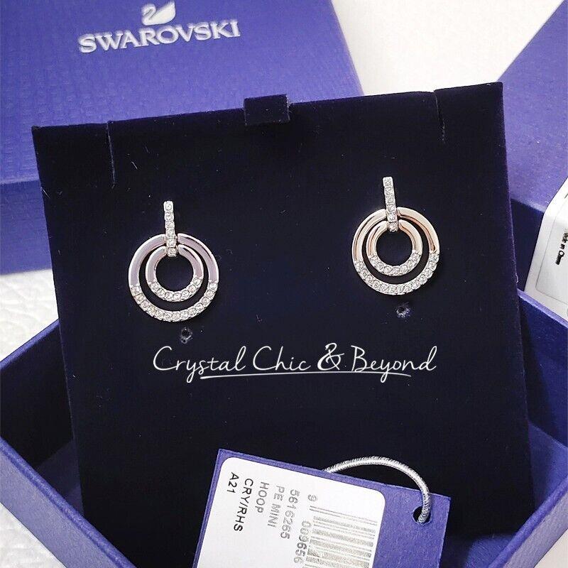 Swarovski Circle Earrings Silver 5616265