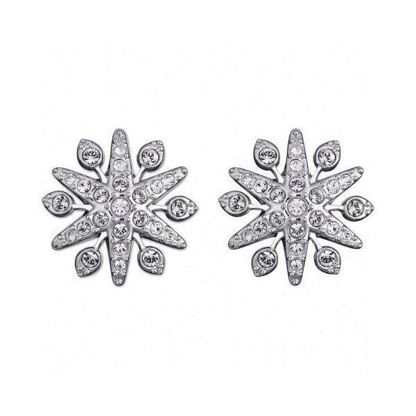 Swarovski Vanula Pierced Earrings Snowflake Silver 5012168