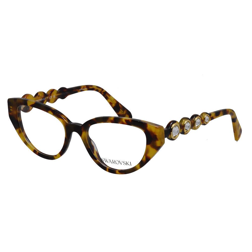 Swarovski SK 2024 1040 Havana Plastic Irregular Eyeglasses 50mm