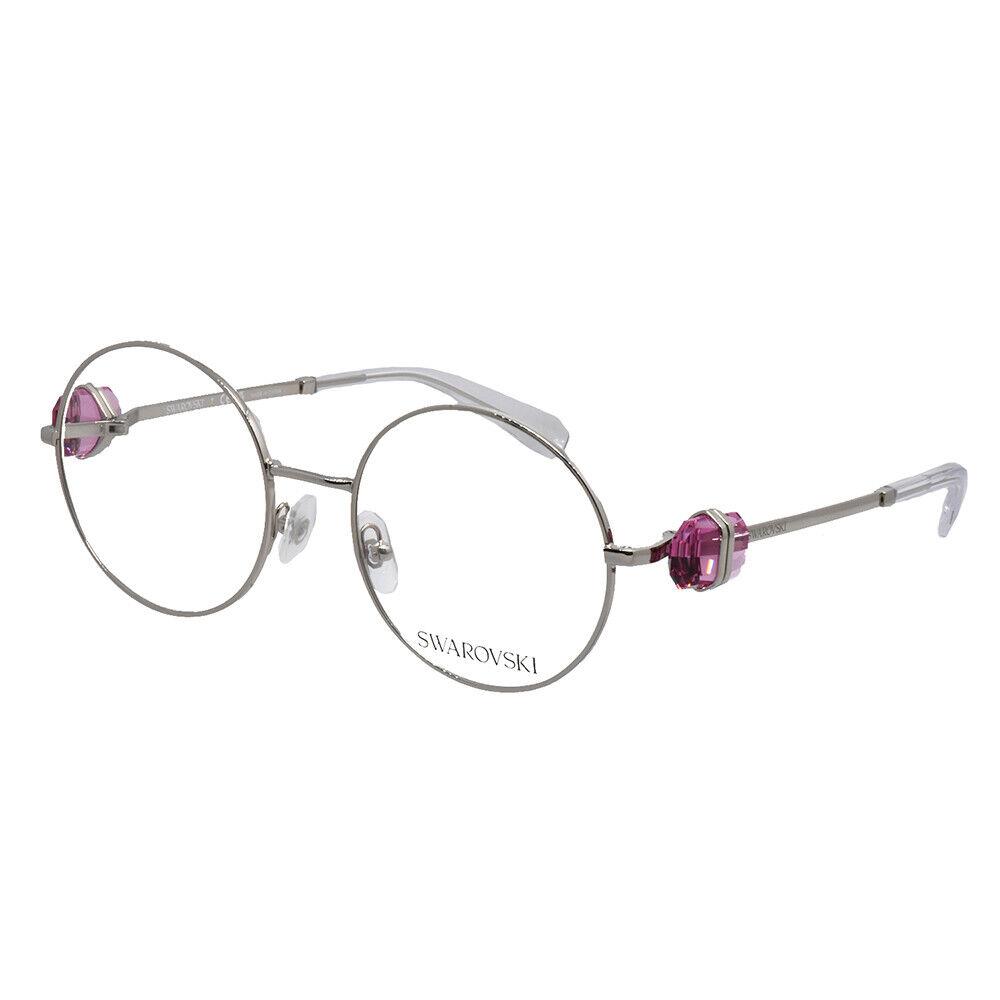 Swarovski SK 1001 4001 Silver Metal Round Eyeglasses 53mm