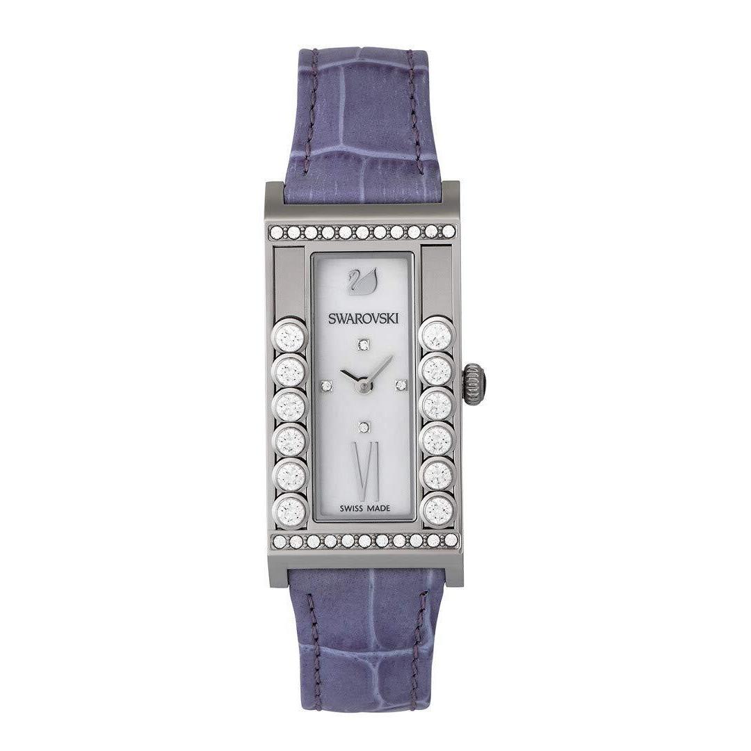 Swarovski Lovely Crystals Square Lilac Watch