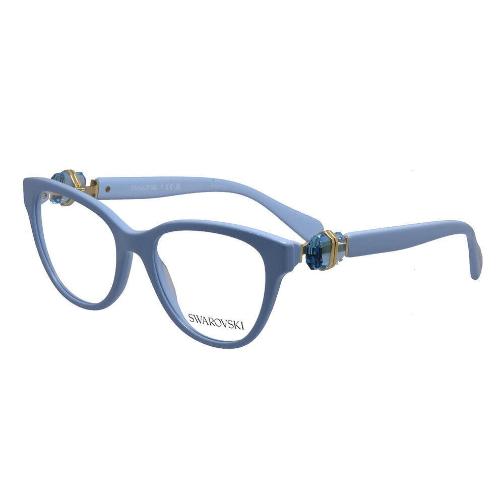 Swarovski SK 2004 1006 Light Blue Plastic Cat-eye Eyeglasses 52mm