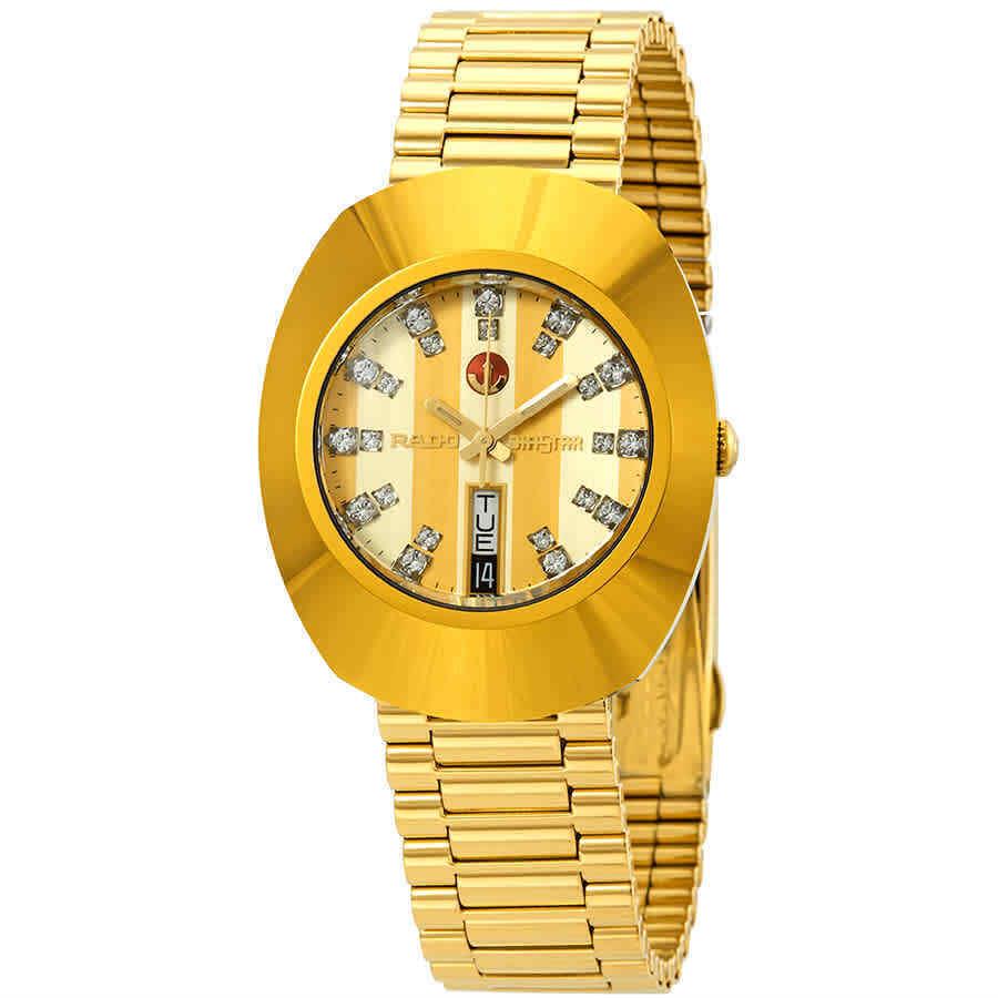 Rado Yellow Gold Diamond Dial Men`s L Watch R12413803