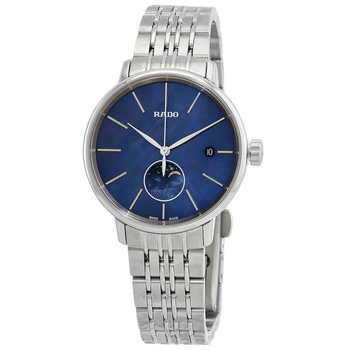 Rado Coupole Classic Moonphase Quartz Blue Mop Dial Ladies Watch R22883913