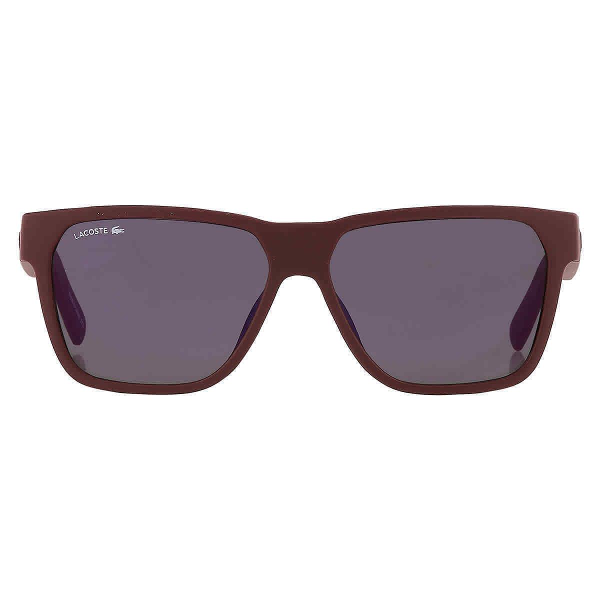 Lacoste Brown Square Men`s Sunglasses L867S 604 57 L867S 604 57