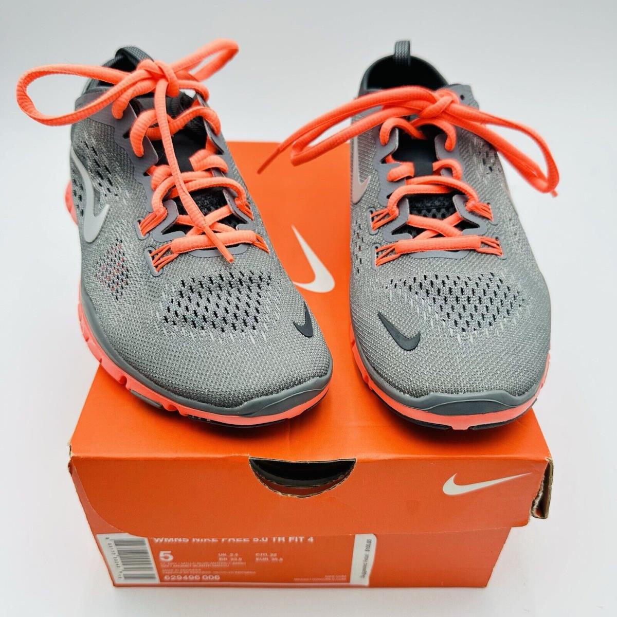 Nike Free 5.0 TR Fit 3 Women s Sneaker Size US 5 UK 2.5 EU 35.5 Gray Orange SporTipTop