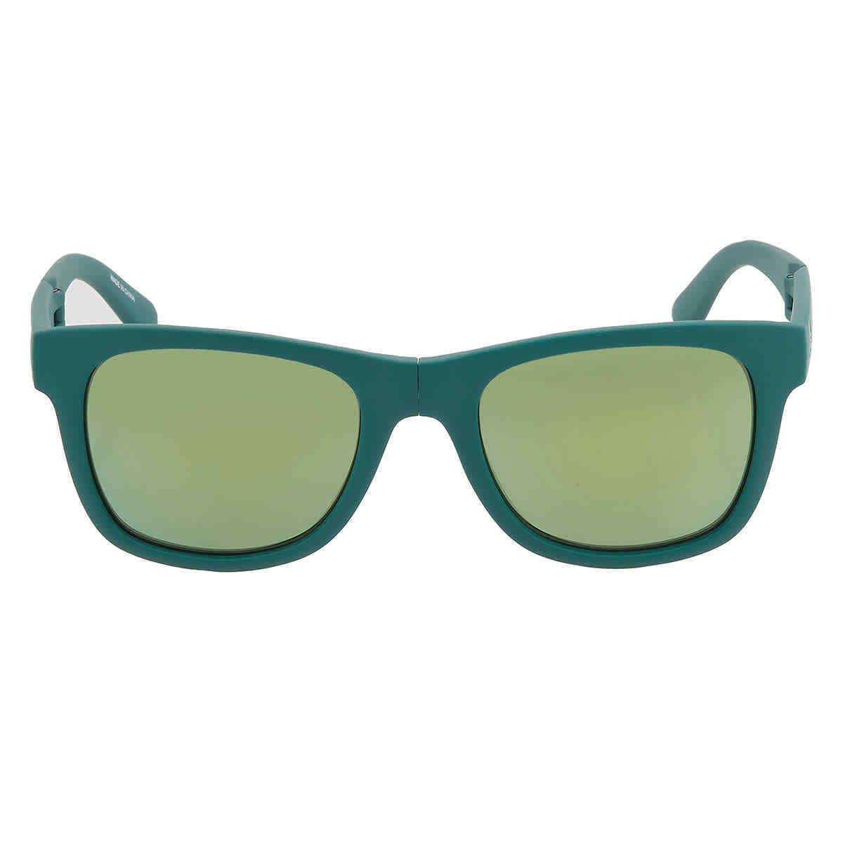 Lacoste Green Square Unisex Folding Sunglasses L778S 315 52 L778S 315 52