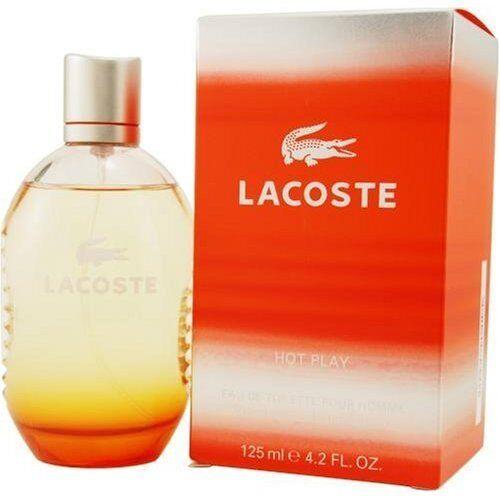 Lacoste Hot Play 4.2oz Men`s Eau de Toilette Box