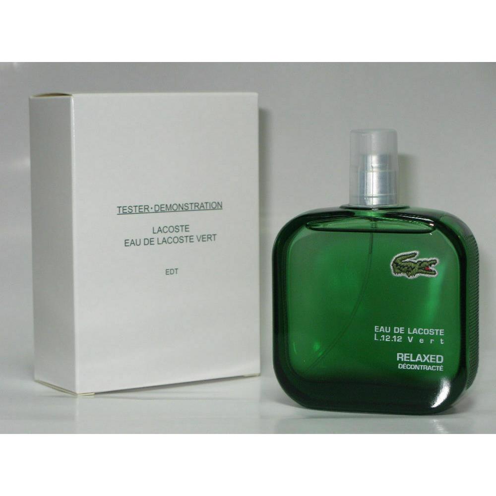 Eau DE Lacoste Vert 3.4oz /100 ml Edt Tester No Cap