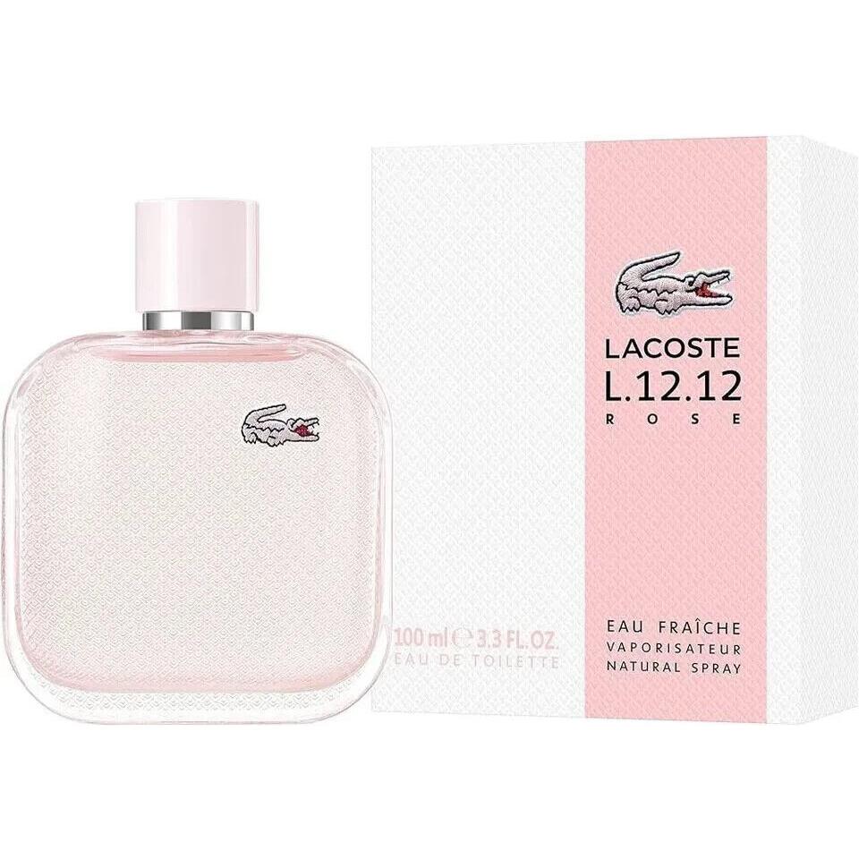 Lacoste L.12.12 Rose Eau Fraiche 3.4oz Edt Women