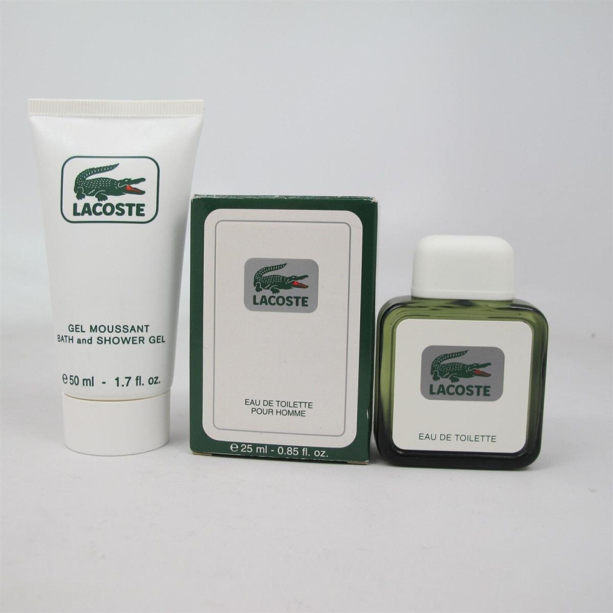 Lacoste by Lacoste 2 Pcs Set: 25 Ml/ 0.85 oz Edt Splash 1.7 oz S/g