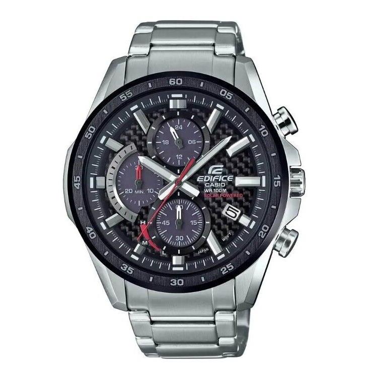 Casio Edifice EQS-900DB-1AVUDF Chronograph Silver Stainless Steel Men`s Watch