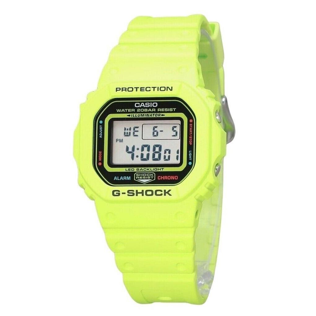 Casio G-shock Digital 5600 Series Digital Dial Florescent Men`s Watch DW5600EP-9