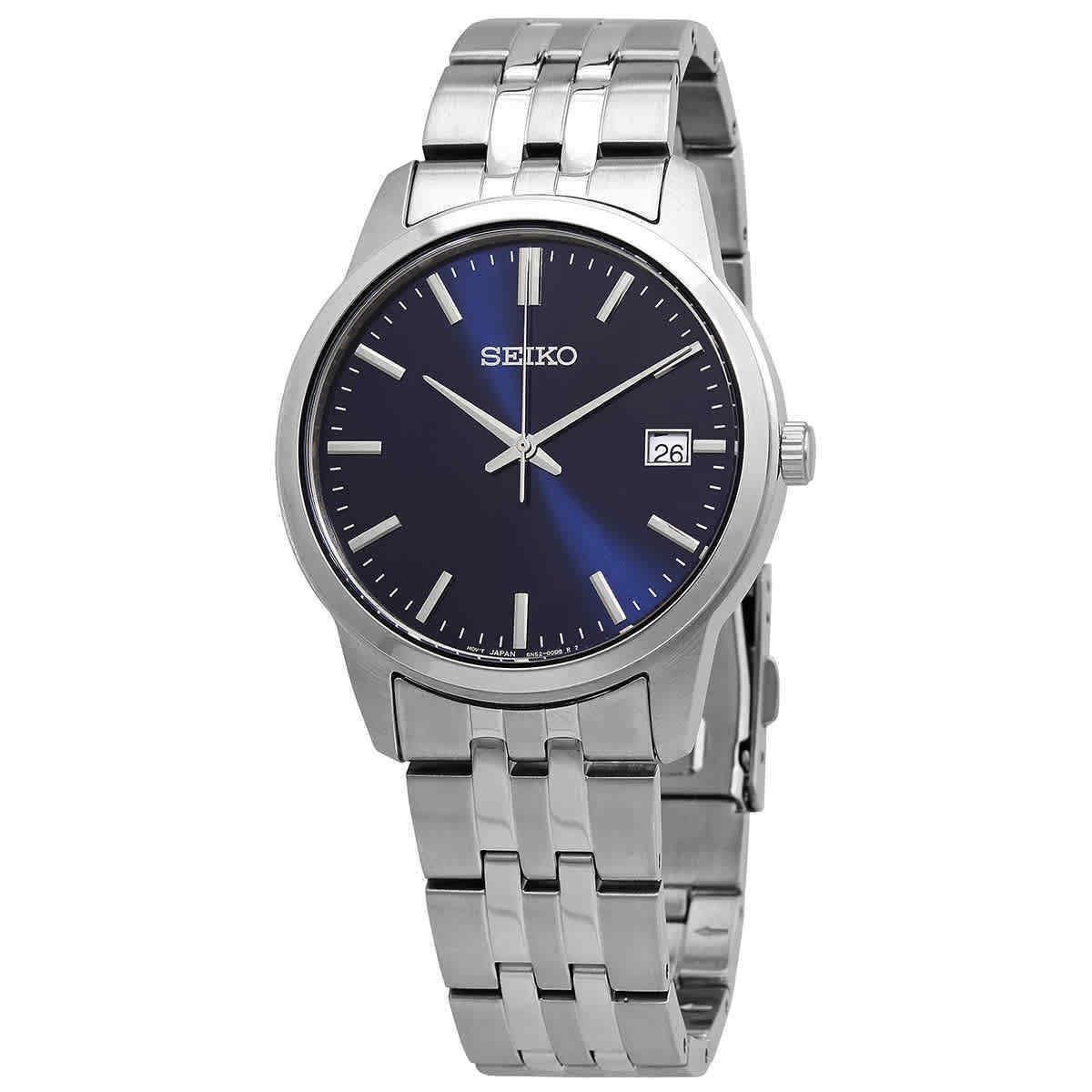 Seiko Essentials Quartz Blue Dial Men`s Watch SUR399