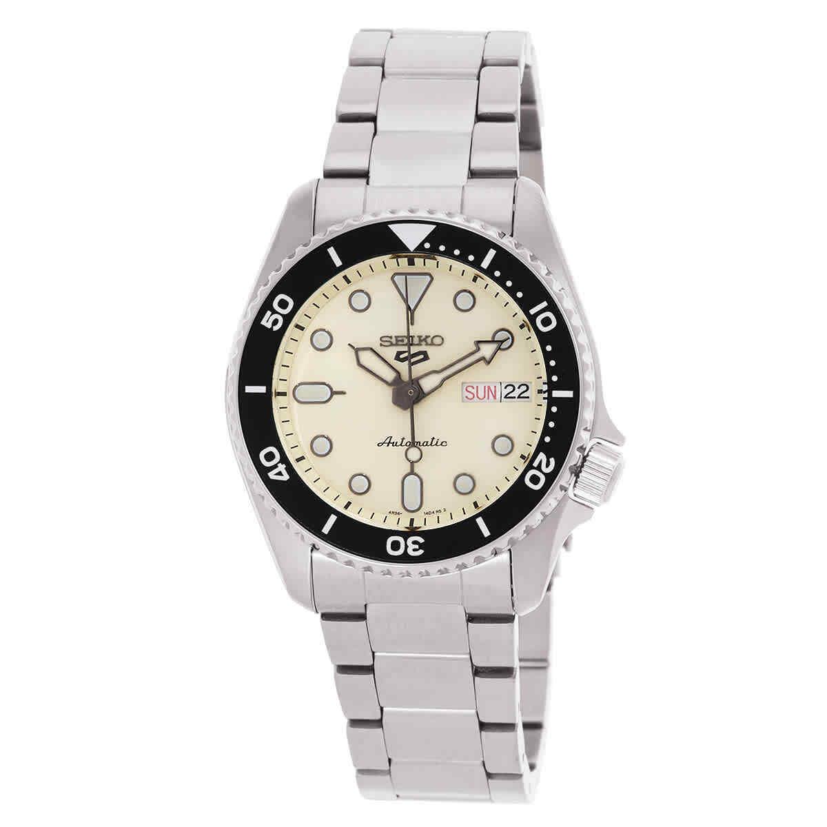 Seiko 5 Automatic Cream Dial Men`s Watch SRPK31K1