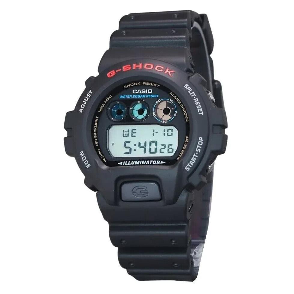 Casio G-shock Digital Alarm Flash Alert Timer Quartz DW-6900U-1 200M Mens Watch