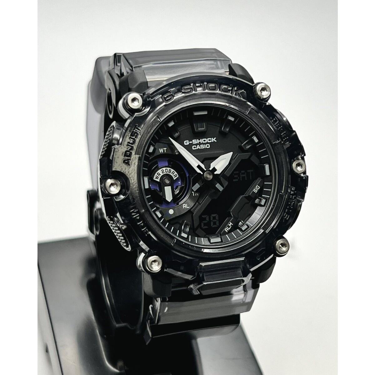 Casio G Shock Ana Dig Red GA2200SKL-8 Smoke Grey GA2200SKL GA2200