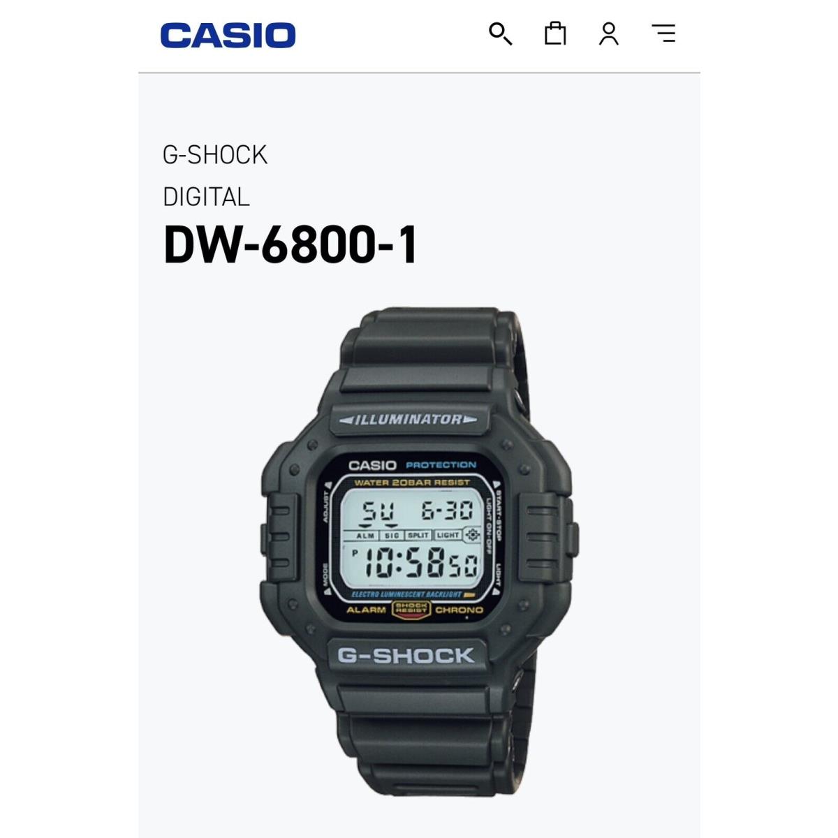 Casio G-shock Dw-6800-1V