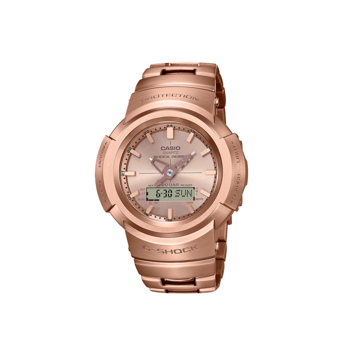 Casio G-shock AWD500 Analog-digital Metal Rose Gold Watch AWM500GD-4A