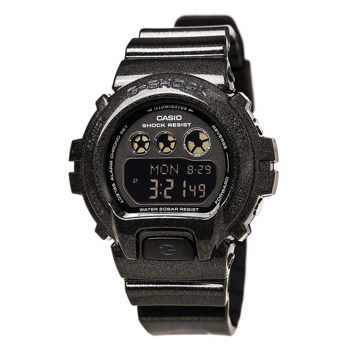 Casio GMDS6900SM-1 Lady`s Black Strap Digi Black Dial Alarm Watch