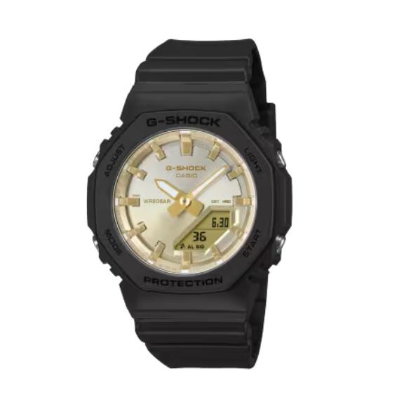 Casio G-shock Analog-digital Gold Dial Black Band Women`s Watch GMAP2100SG1A