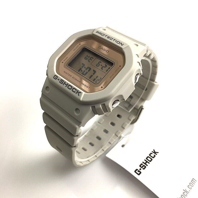 Women`s Casio G-shock Classic Digital Watch White Gold GMDS5600-8