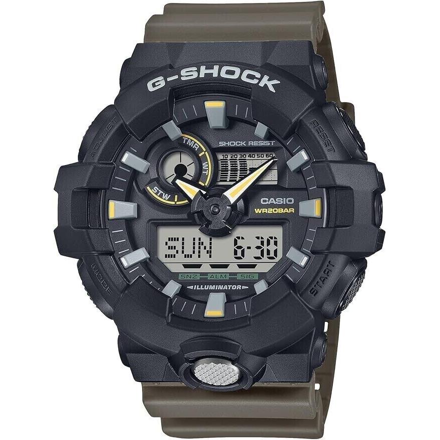 Casio G-shock GA710TU-1A3 Two Tone Utility Colors Analog Digital Men Watch