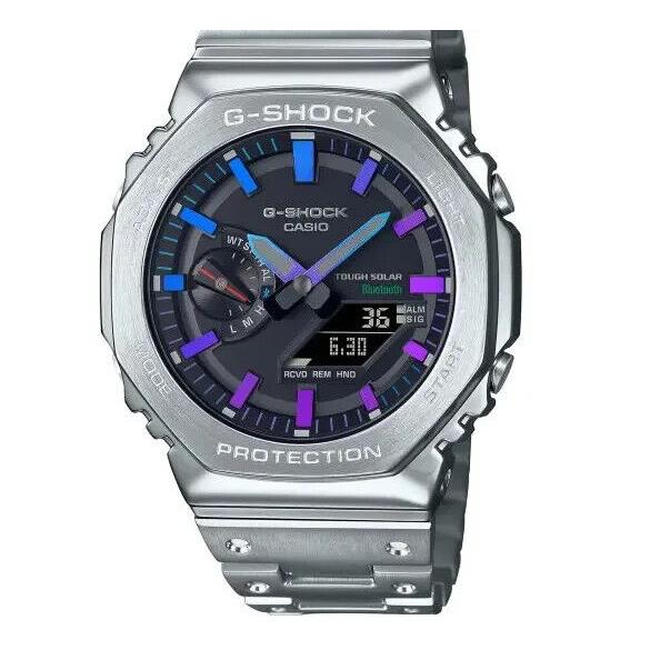 Casio G-shock Analog-digital Metal Polychromatic Accents Mens Watch GMB2100PC-1A