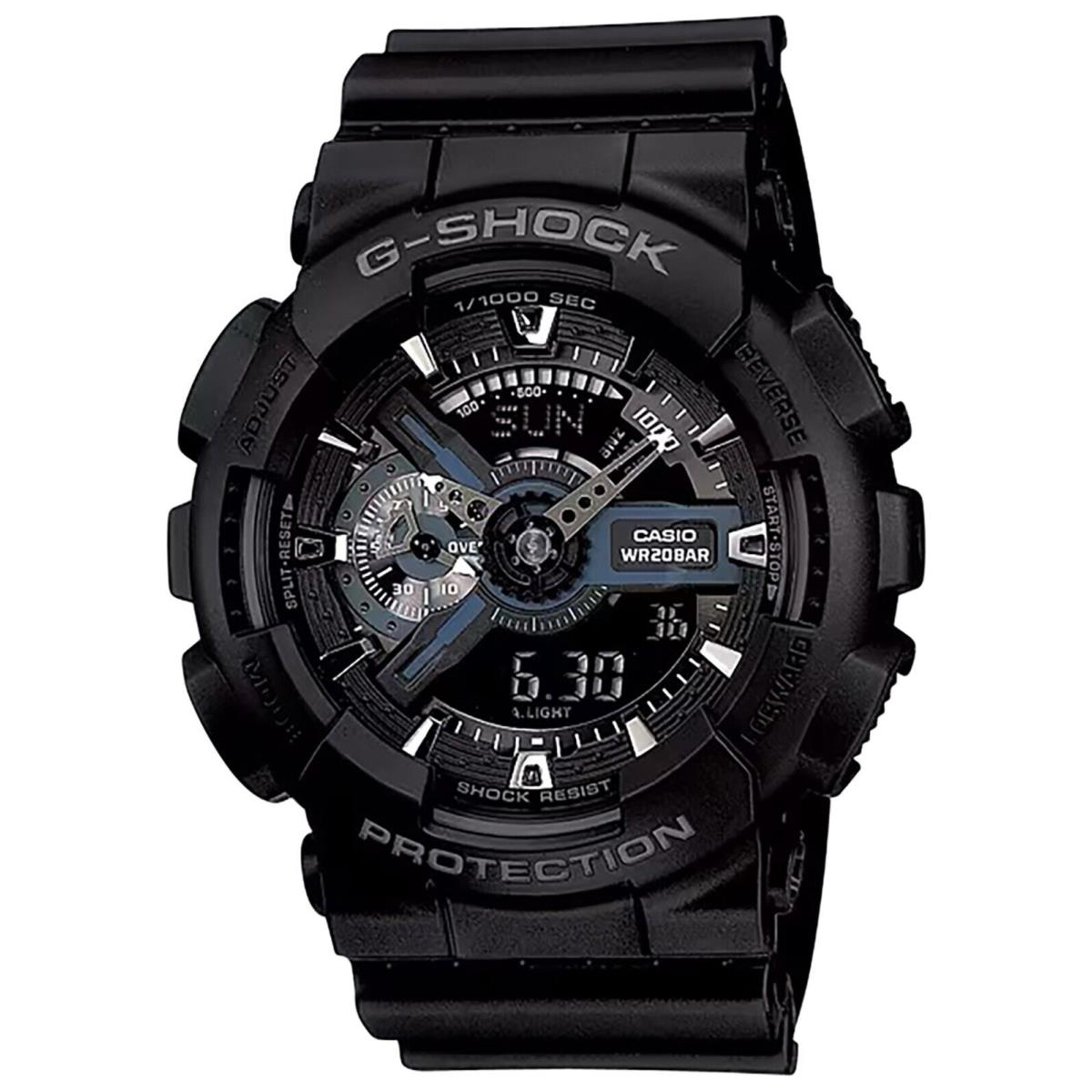 G-shock GA1101BCR G-shock Black Stainless Steel Bezel 145-215mm