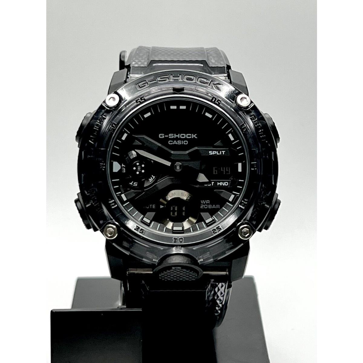 Casio G Shock Ana Dig Smoke Grey GA2000SKE-8A GA2000 Skeleton W/box