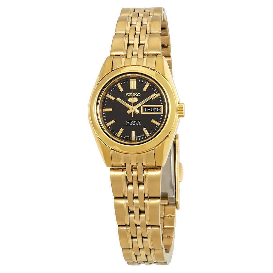 Seiko Series 5 Automatic Black Dial Ladies Watch SYMA40