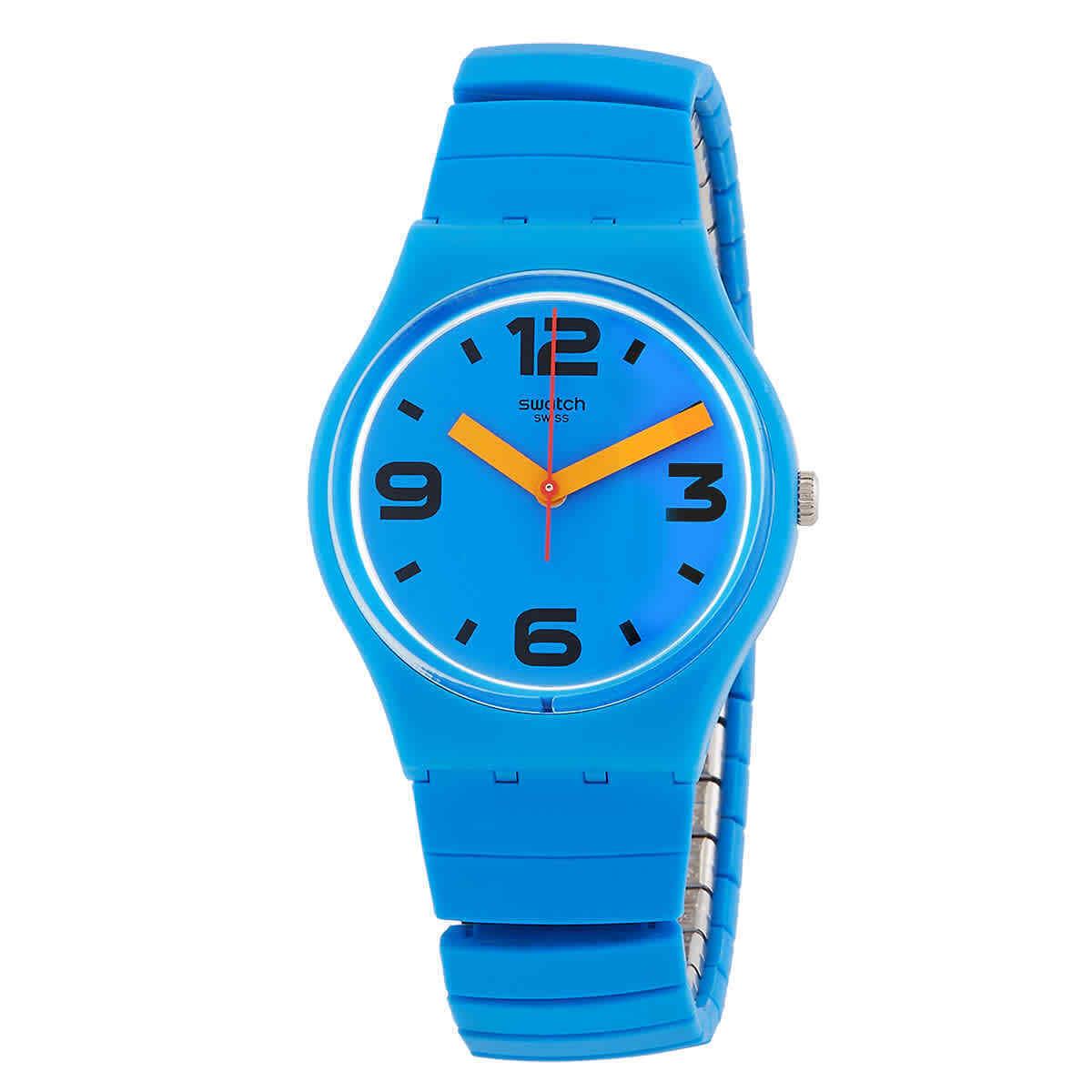 Swatch Pepeblu Quartz Blue Dial Ladies Watch GN251A