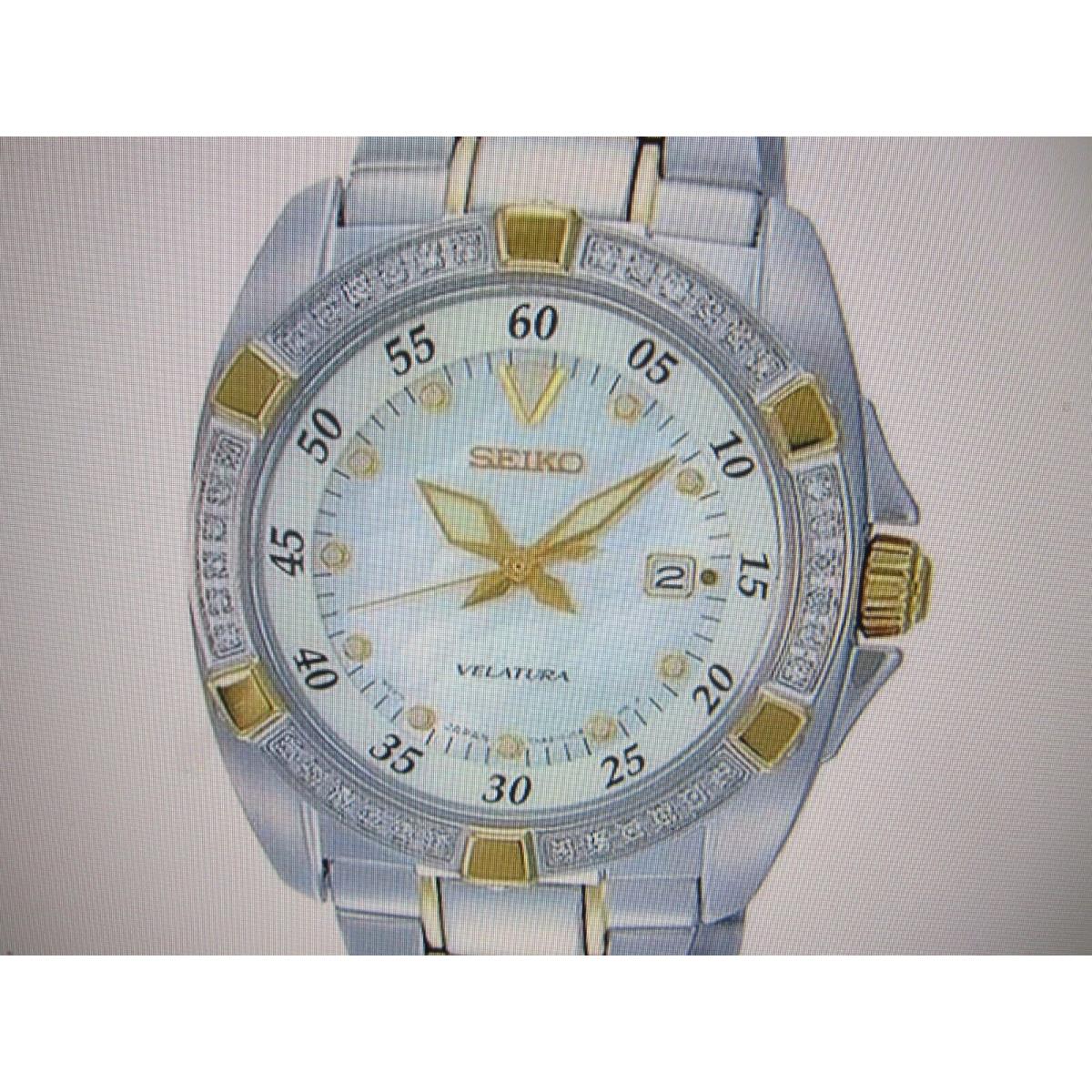 Seiko Velatura Women`s Watch Diamond All S/s SNDA20