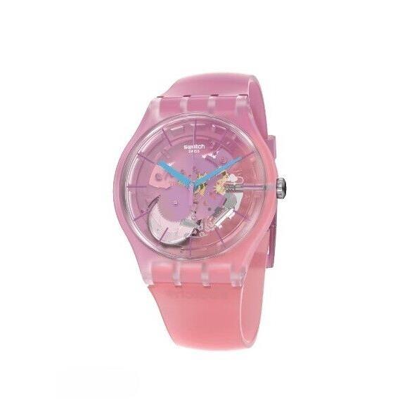 Swatch Supercharged Pinks Unisex Wristwatch - SUOK151