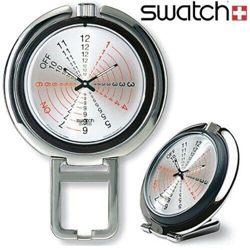 Mint Rare `97 Swatch Pop Sound Effects PUB102 Standup Alarm Pocket Watch Vintage