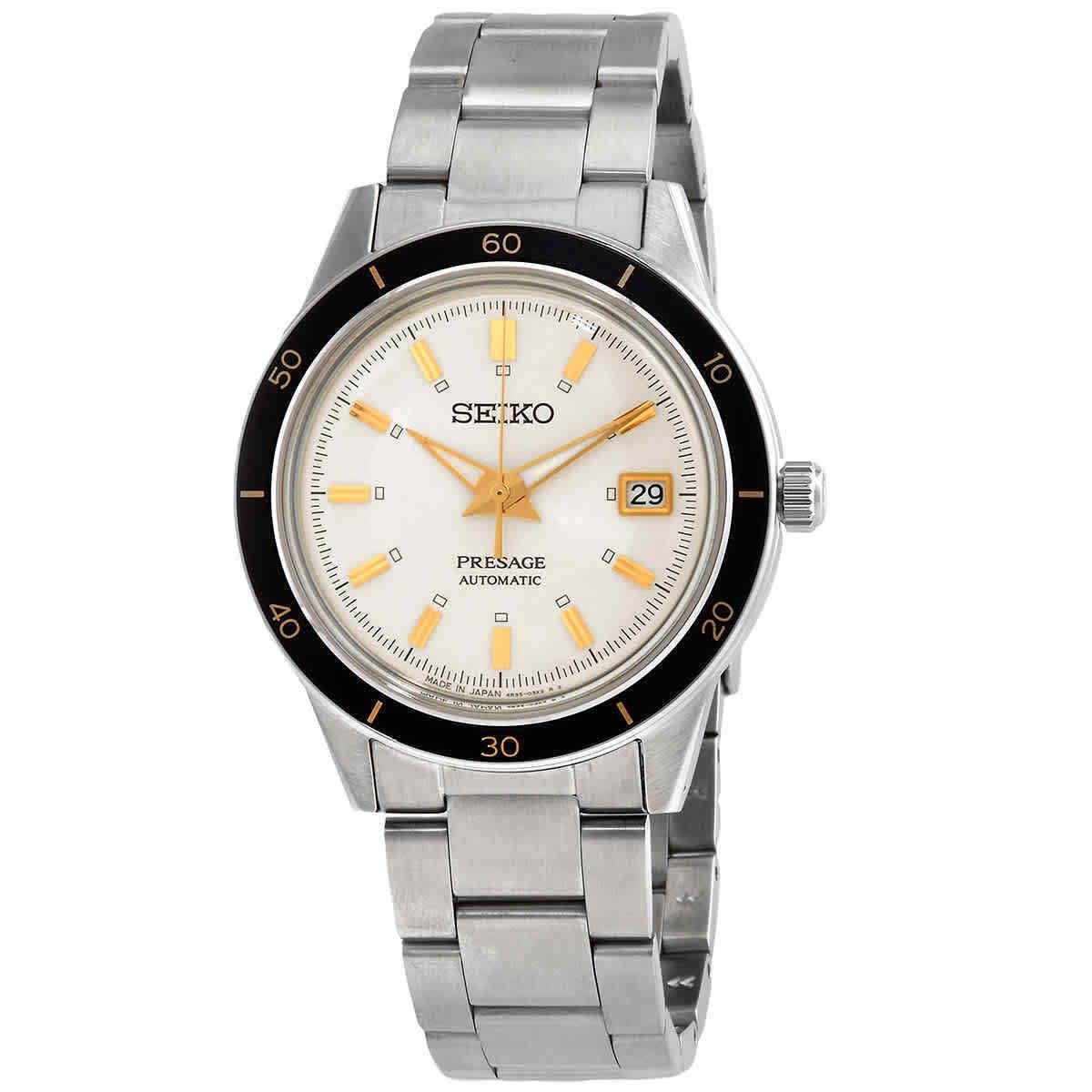 Seiko Presage White Men`s Watch - SRPG03J1