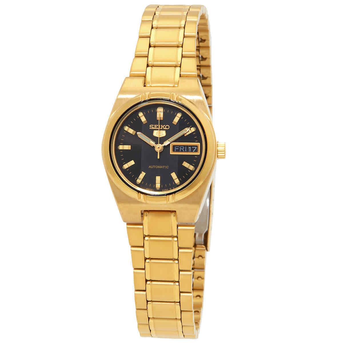 Seiko 5 Automatic Black Dial Ladies Watch SYM602K1