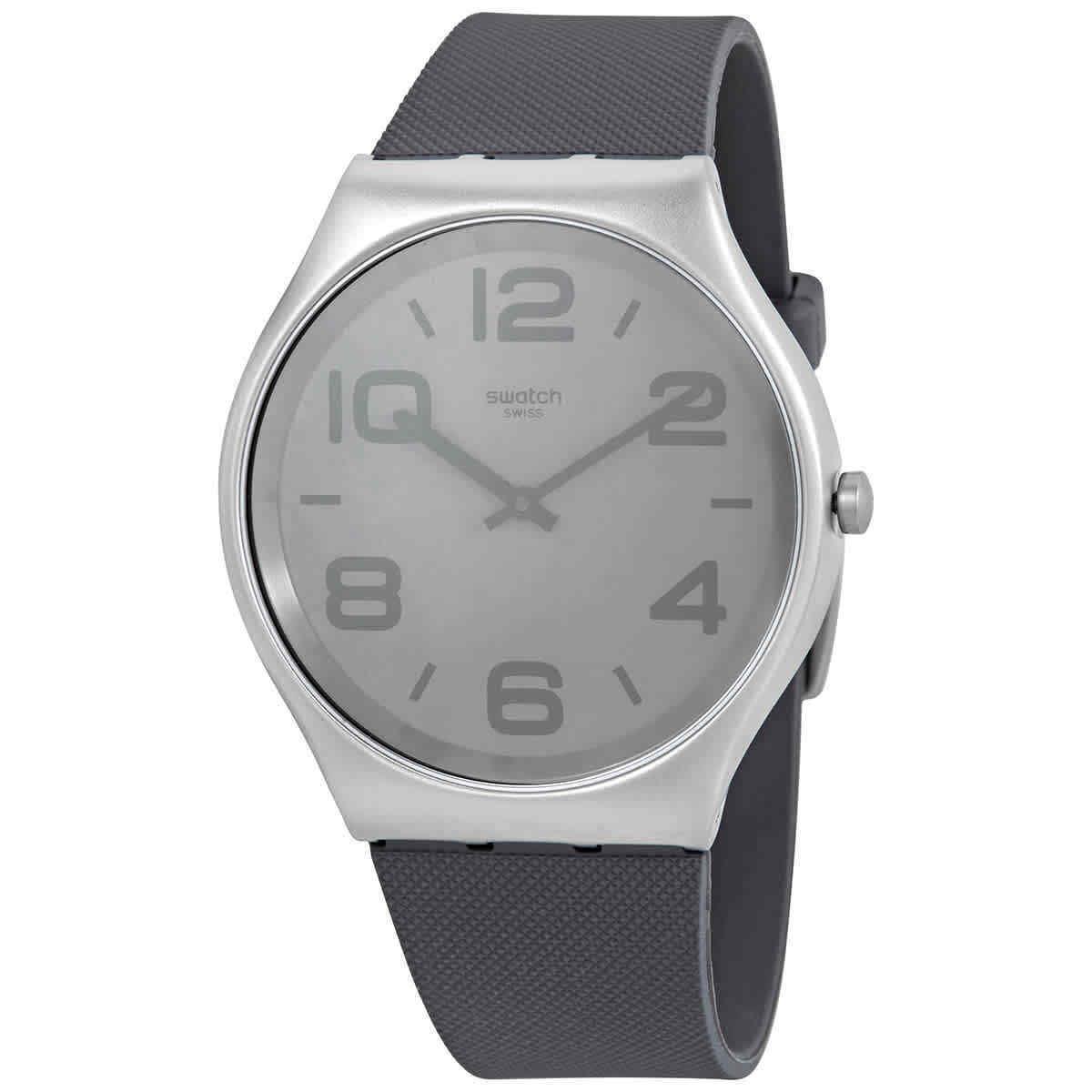 Swatch Night Trick Quartz Grey Dial Men`s Watch SS07S110